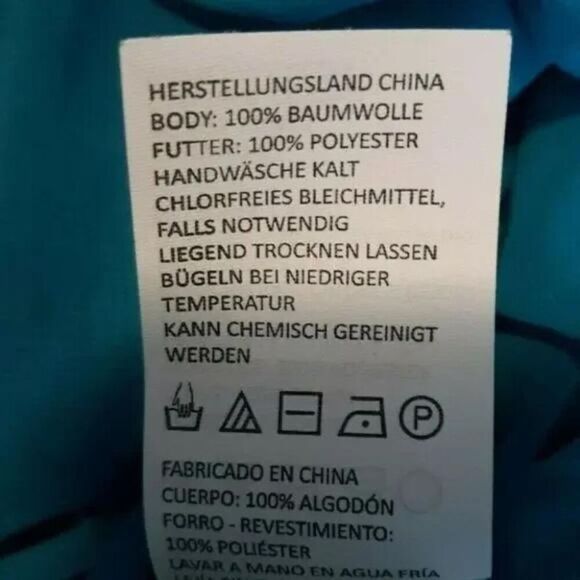 Prana Ellery Sweater Womens Small Mosaic Blue V-Neck Open Knit Ruffled Hem NWT - Picture 9 of 11